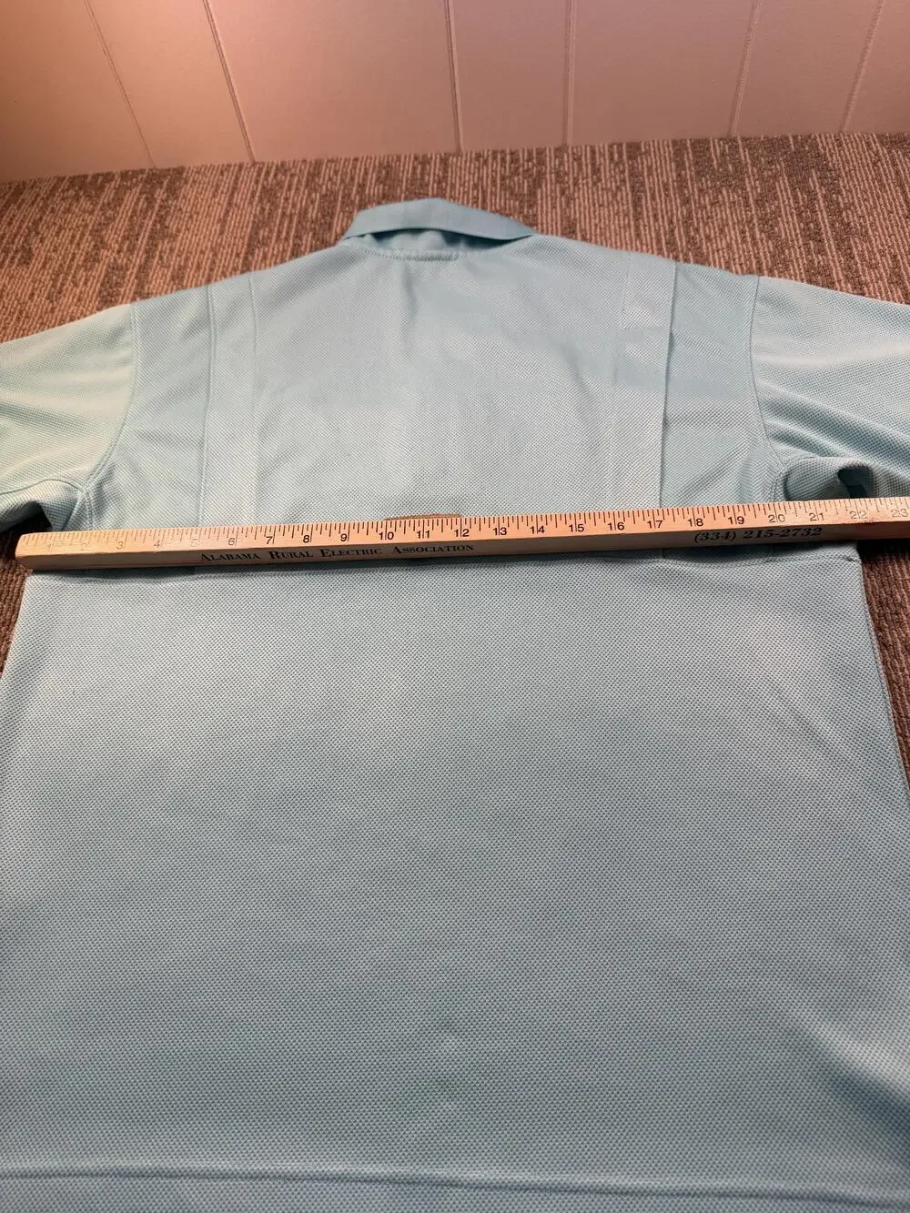 Columbia PFG Polo Shirt Mens Medium Blue Fishing Performance Short Sleeve
